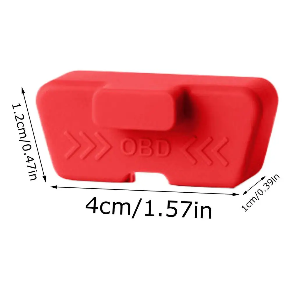Silikon-OBD-Anschlussabdeckung, wasserdicht, rostfrei, OBD-Anschluss-Schutzhülle, Staubschutzkappen für OBD-Anschlüsse, Autozubehör