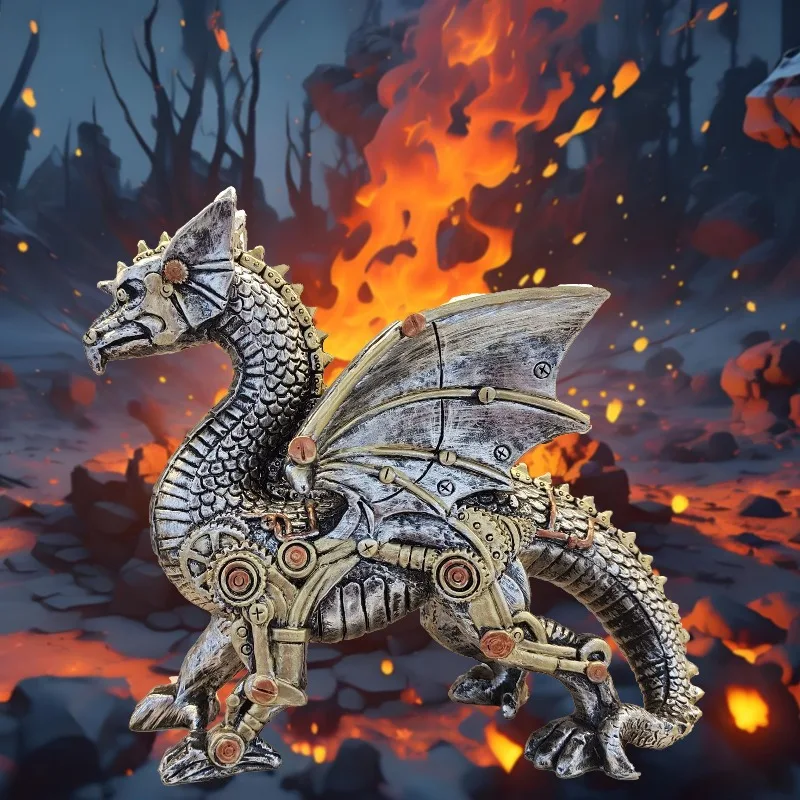 

Механические панк-собаки, статуи животных, промышленная готика, стимпанк, стоячие украшения для собак, креативные панк-офисные украшения для книжной полки