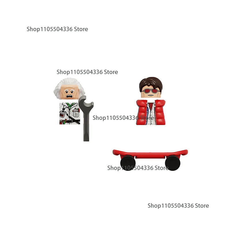 6B001 6B002 Anime Building Blocks Mini action toy doll assemble Toys Model Doll Ornament Birthday Gift