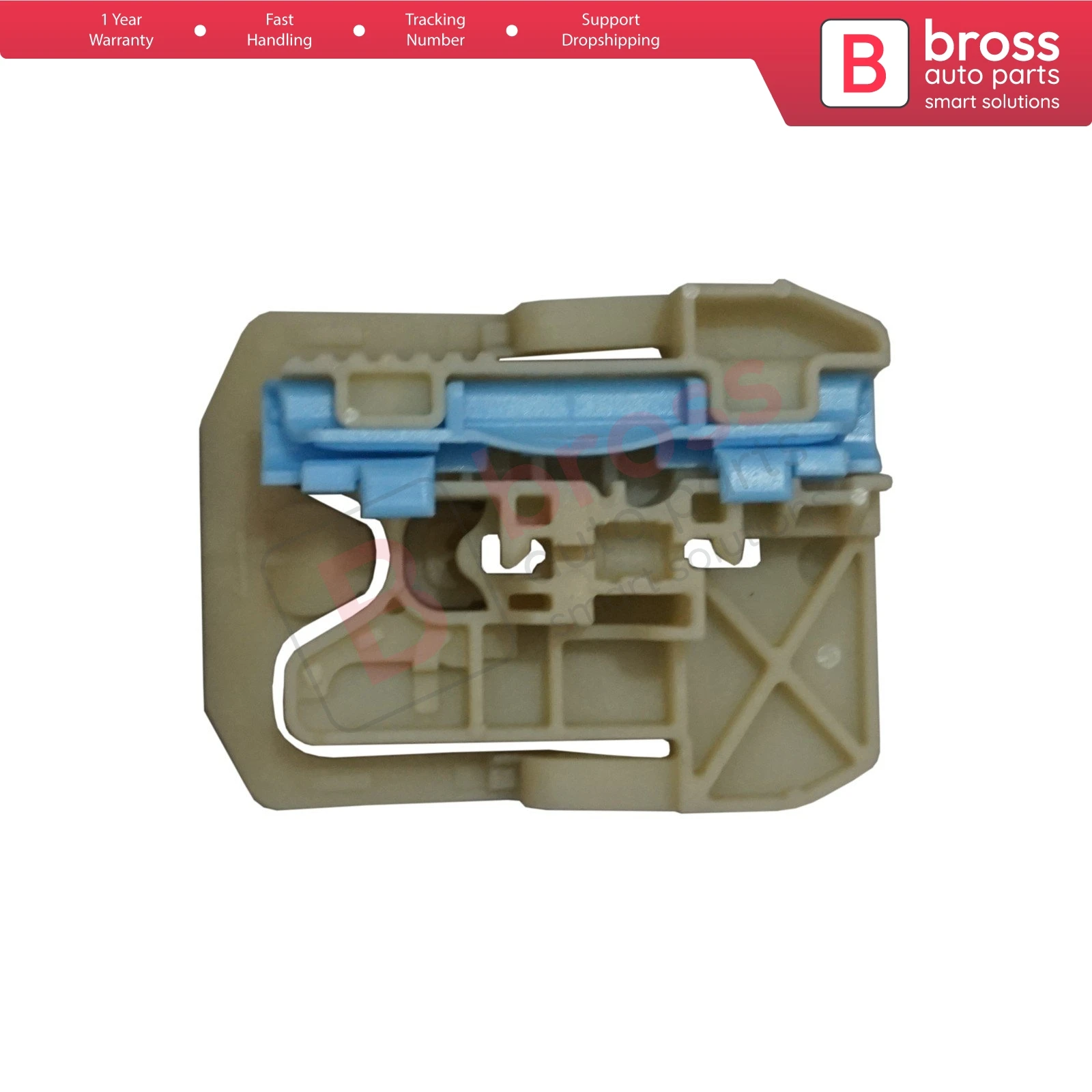 Bross BWR5155 Electrical Power Window Regulator 8 K0837461 Repair Clips Front Left Driver Side for A4 S4 B8 Octavia MK3