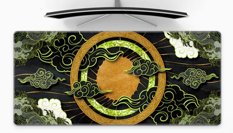 لوحة ماوس مطاطية طبيعية زرقاء ماوس أنيمي لوحة ألعاب على الطاولة ملحقات ألعاب لوحة المفاتيح سجادة طاولة حصيرة مكتبية سجادة ماوس #3