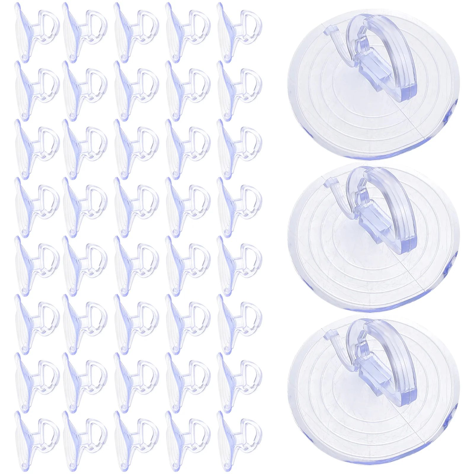 

100 Pcs 35mm Transparent Sunshade Cups Strong Hold Car Visor Window Glass Home Decor Bathroom Wall Table for Automotive
