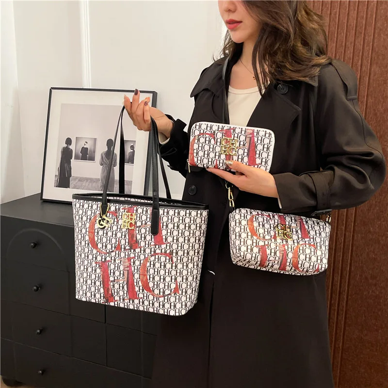 Vintage Mother-Daughter Bag Set of 3, 2026 Winter Large Tote Bag, Minimalist Crossbody Purse Women's Leather Shoulder Bag