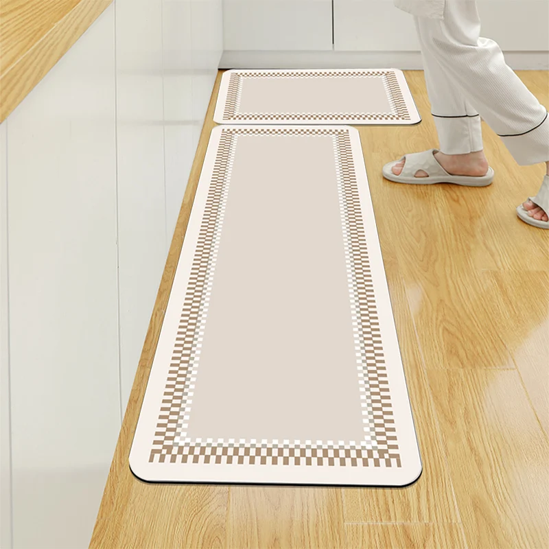 Kitchen Door Steps Water-Absorbing Oil-Absorbing Non-slip Foot Mats Diatomite Bathroom Water-Absorbing Floor Mats