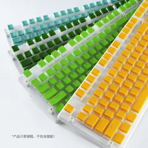 Pudding Keycaps For Cherry MX Switch Mechanical Keyboard OEM Profile PBT Double Shot Keycap RGB Backlit Gamer key Caps custom