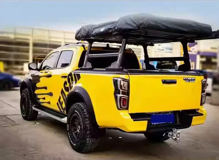 Aluminum Adjustable Height Truck Bed Waterproof Roof Rack with Rooftop Tent Car Ladder Racks