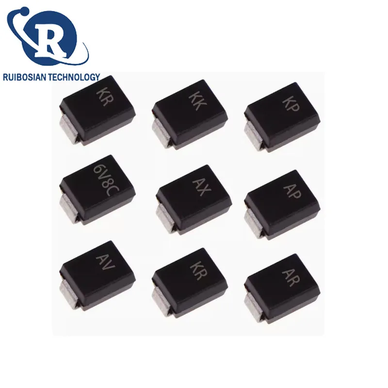 20Pcs SMD TVS Diode  SMBJ6.8CA SMBJ8.5CA SMBJ10CA SMBJ15CA SMBJ16CA SMBJ18CA SMBJ20CA SMBJ22CA SMBJ24CA SMBJ26CA SMBJ30CA SMBJ36