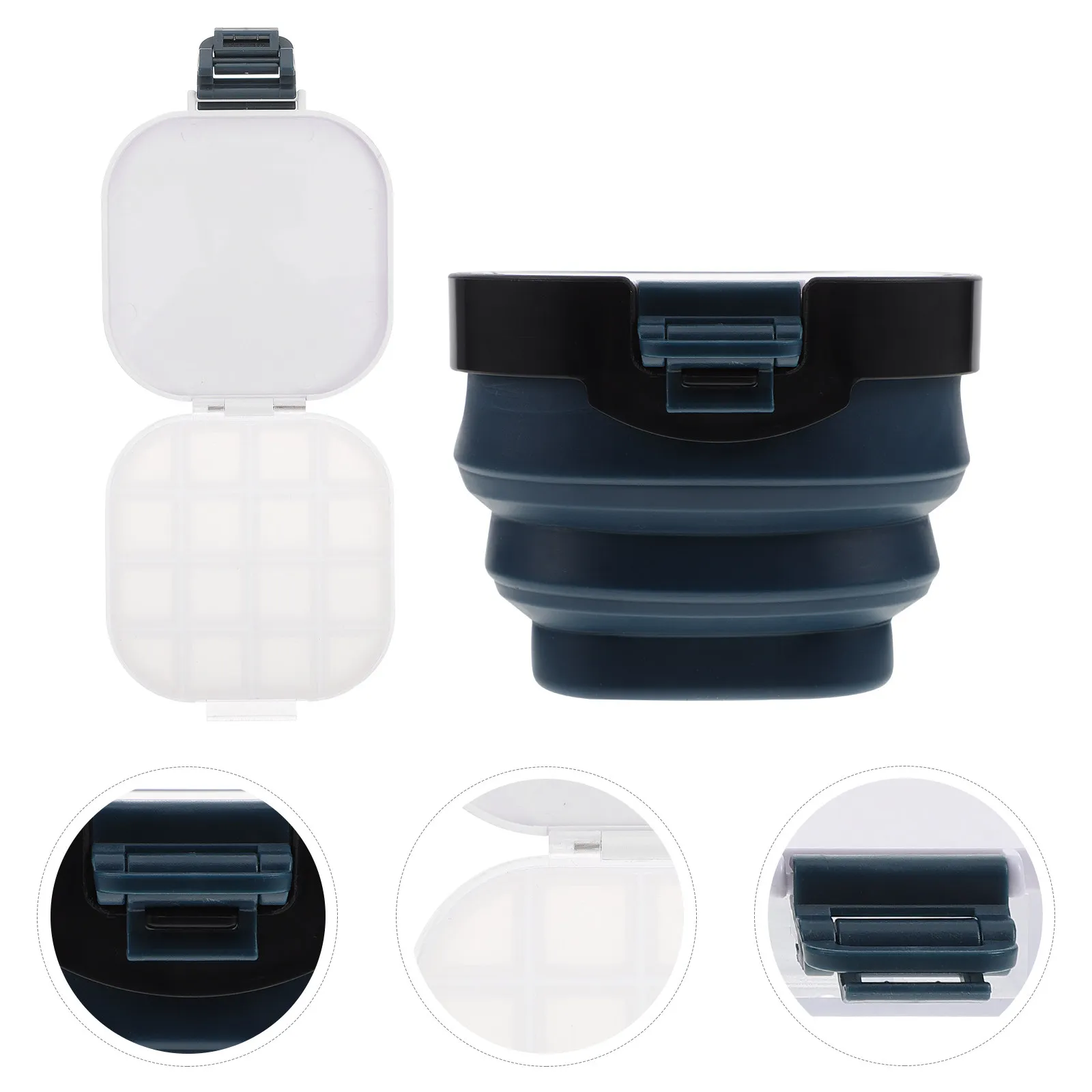 1Set Multi-Functional Paint Brush Washer and Color Mixing Tray for Artists Students Portable Space-Saving Plastic Painting