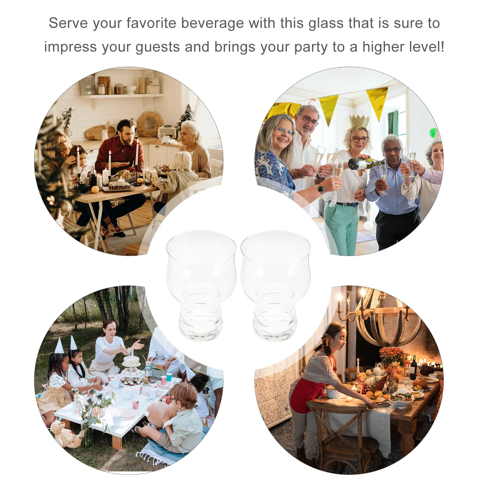 

2Pcs Beer Glasses Elegant Handle Keeps Beverage Taste Intact Large Capacity Transparent Glasses for Home Use Beer Glass
