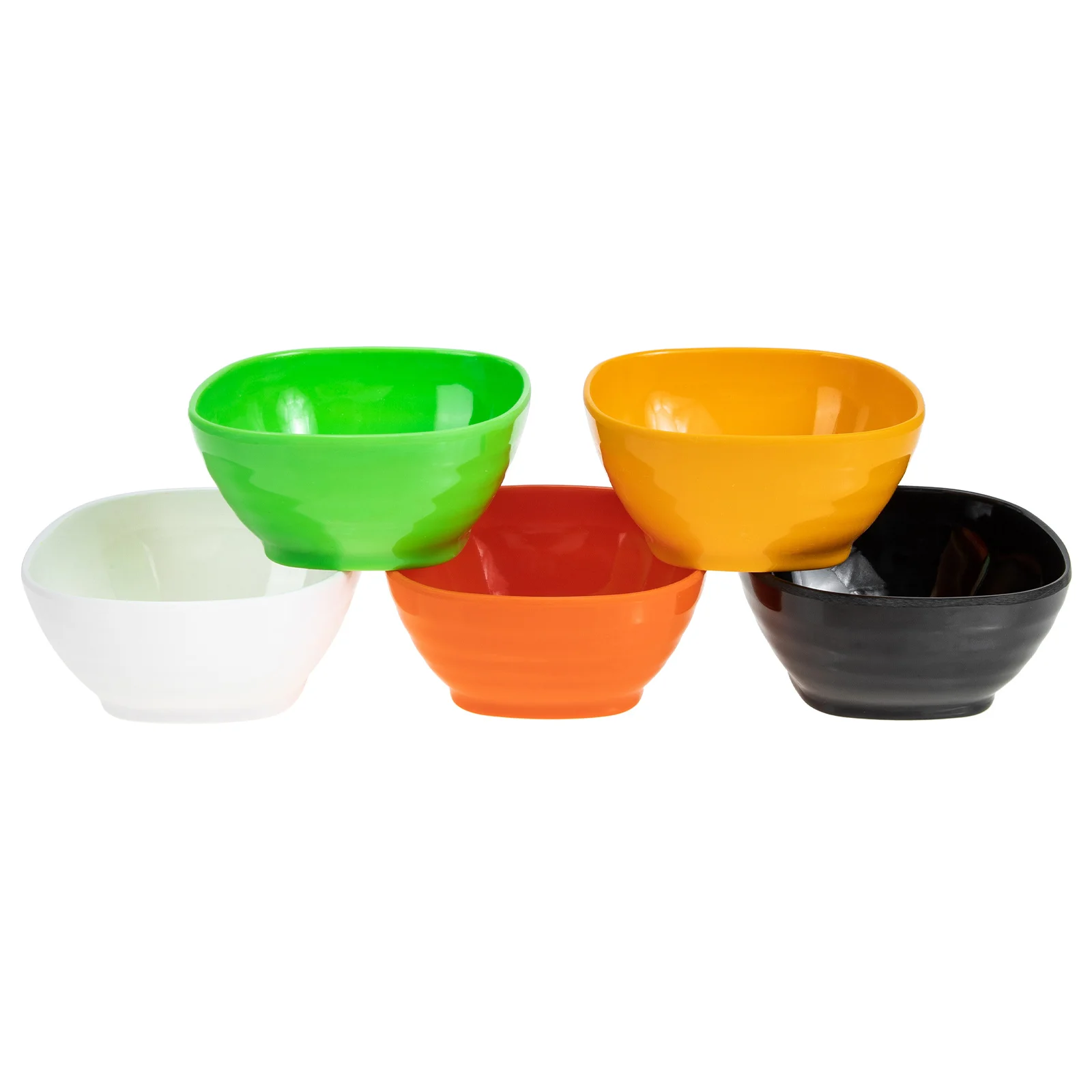 

5pcs Dipping Sauce Bowls Kitchen Restaurant Bowls Melamine Heat Dipping Sauce Dishes Resistant Small Size Home Party Use