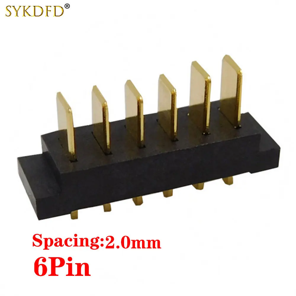 1-10Pcs 5A12V Battery Connector 6Pin Male Battery Interface 2.0mm Spacing WB37 MINI4 For Drone Yu mini3 Pro