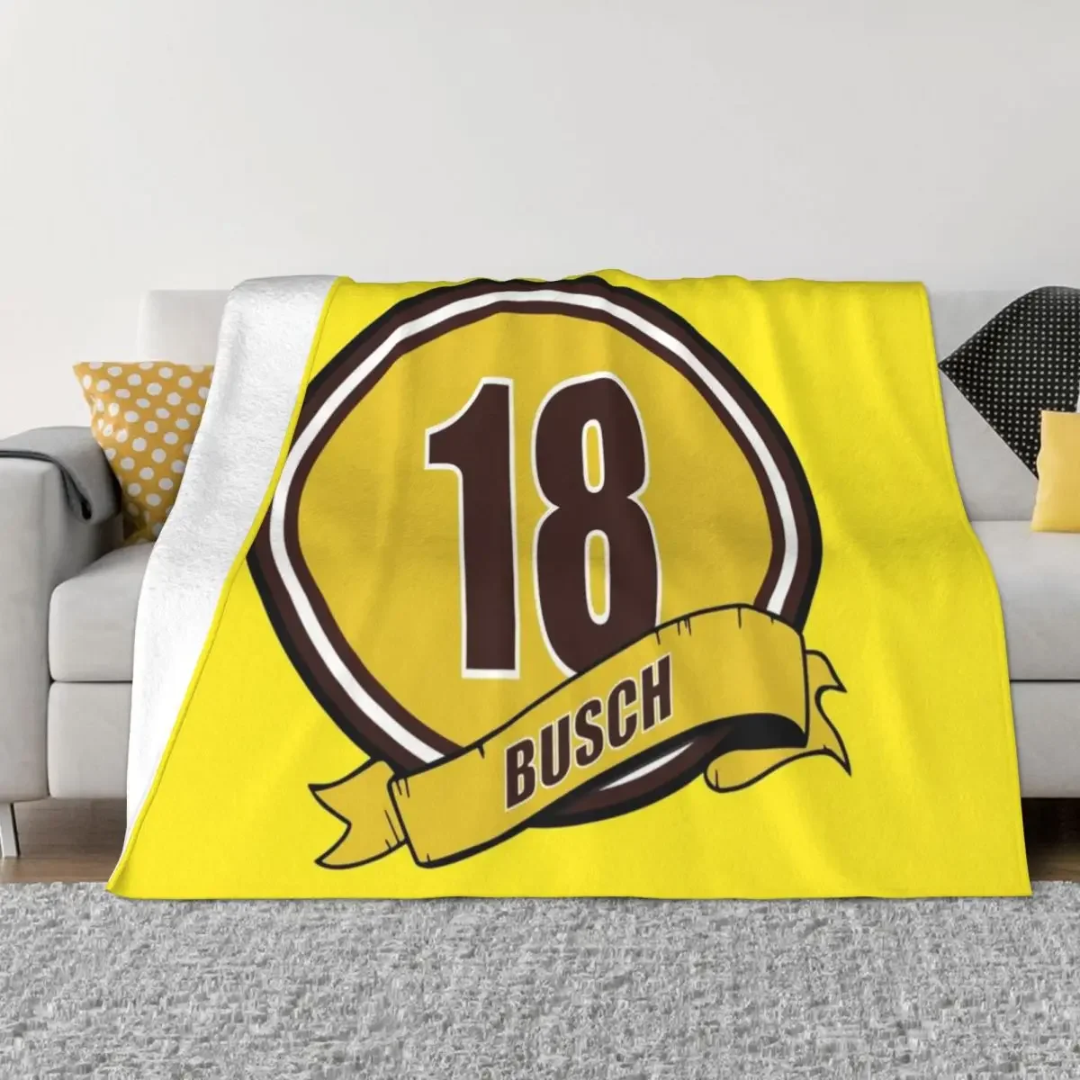 18 Busch w/Banner Throw Blanket Soft Big Summer for sofa Blankets