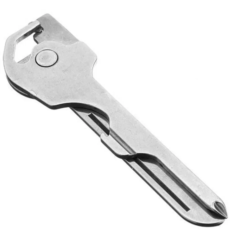 FATCOOL-Mini Multitool Keyring Alicate, 6 em 1, Ferramentas-Chave, Chaveiro, Camping, Sobrevivência, Resgate, Ferramentas de bolso