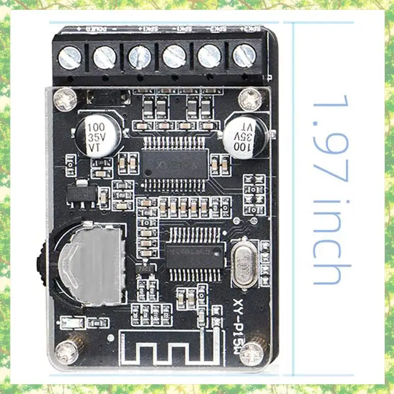 Smart-3X 20W Stereo Bluetooth Power Amplifier Board 12V / 24V High Power Digital Power Amplifier Board XY-P15W Without Shell
