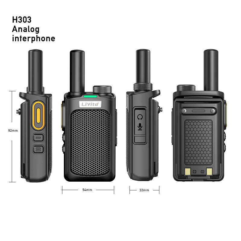Small portable 5W UHF analog walkie talkie two way radio camping long range communication children LIYITO
