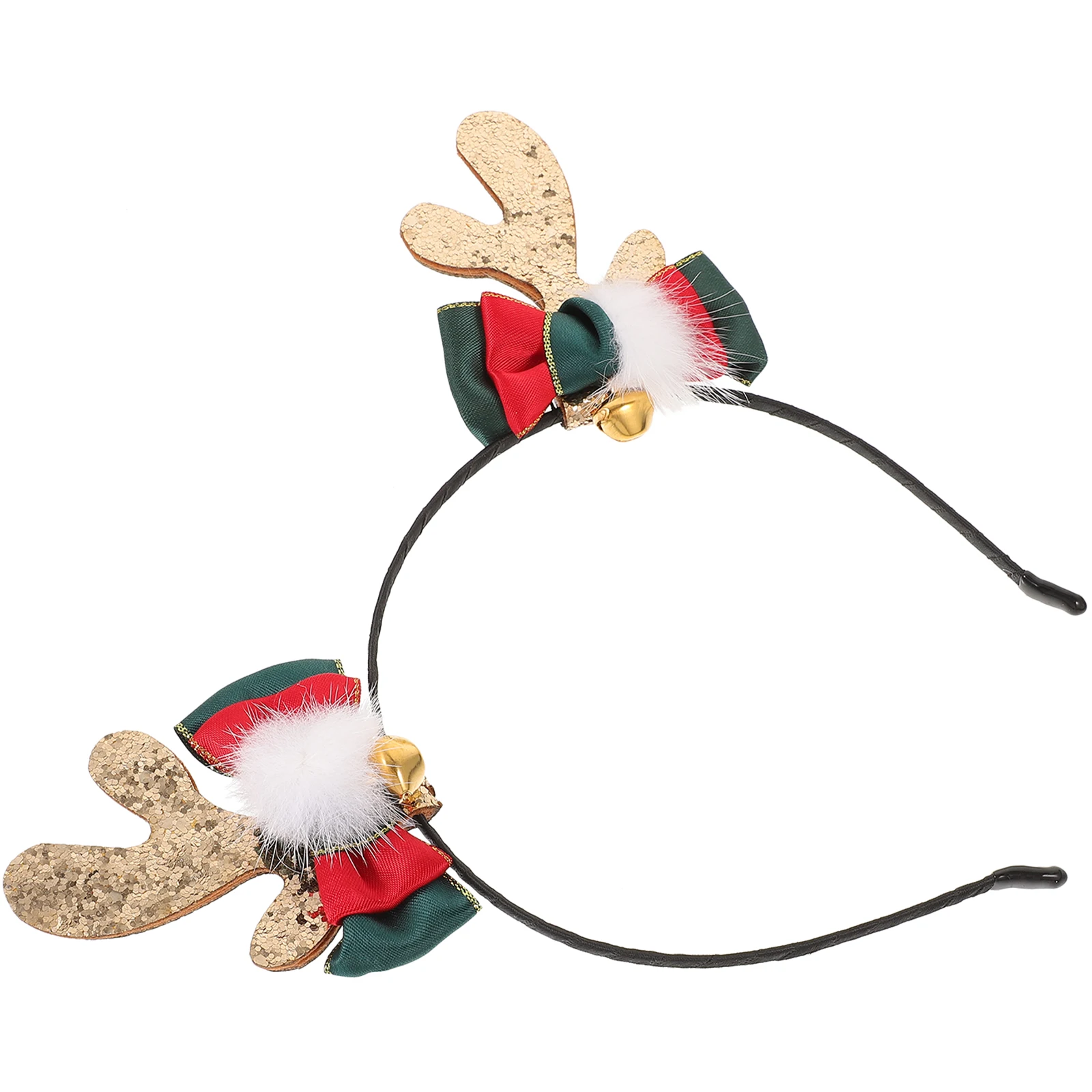 

Sequin Antler Headband Decorative Props Women Antlers Shape Hair Hoops Metal Cute Deer