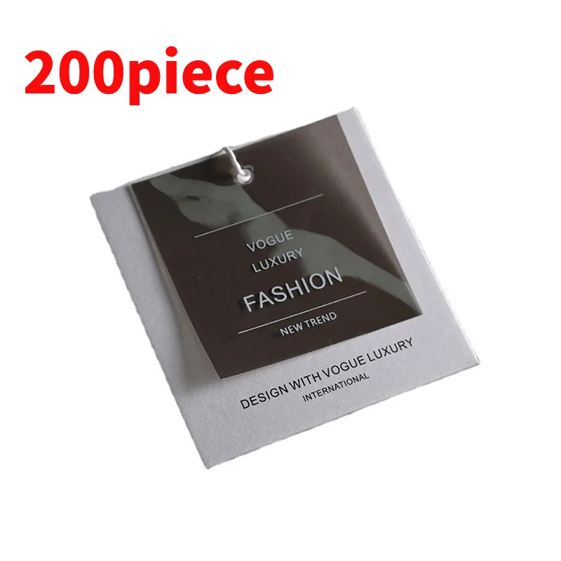 20 0piece. custom. premium label hang special string PVC PVC neck tags