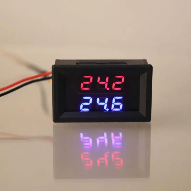 

L74C Dual Digital LED Display Thermocouple Thermometer K-Type Thermocouple