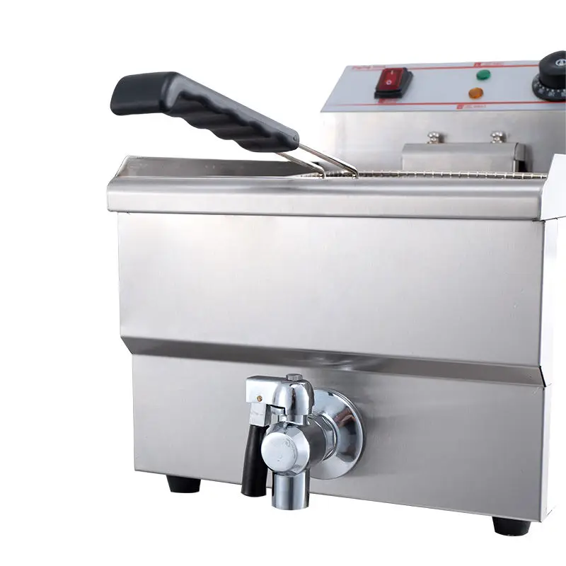 Commercial Double Electric Deep Fryer, Industrial Automatic Chips Fryer, Removable Basket, Lift System