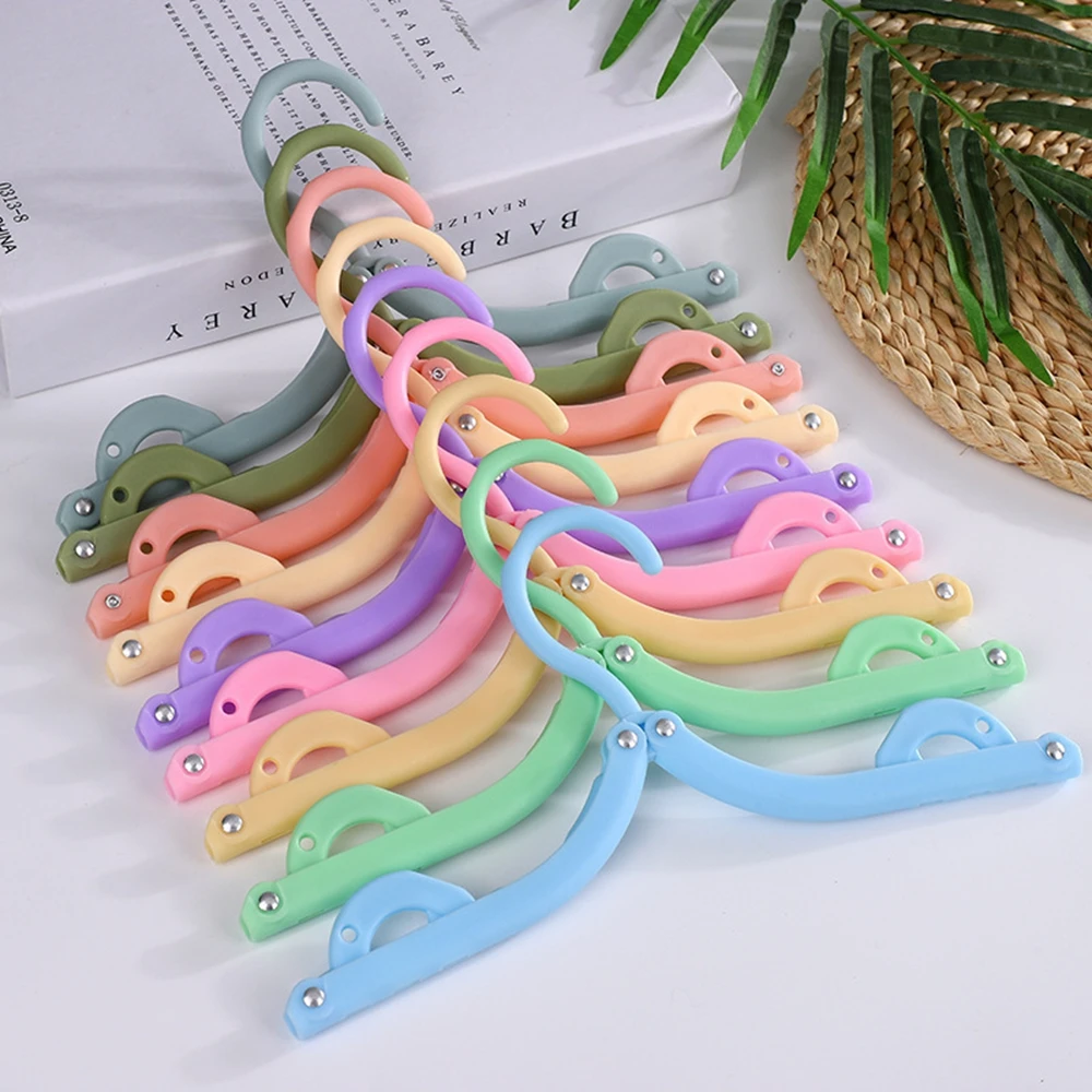 15/10/5 قطعة شماعات ملابس السفر القابلة للطي متعددة الوظائف المحمولة تجفيف الرف السفر شركة ليس من السهل الانزلاق شماعات قابلة للطي #3