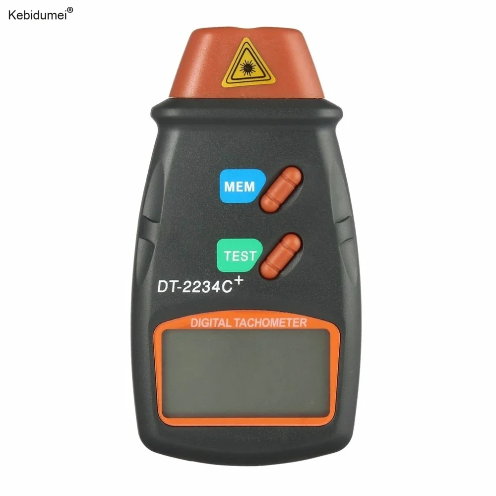 Digital Laser Tachometer Hour Meter Diagnostic Tool Non-Contact Motor Lathe Speed Gauge Revolution Spin RPM Meter