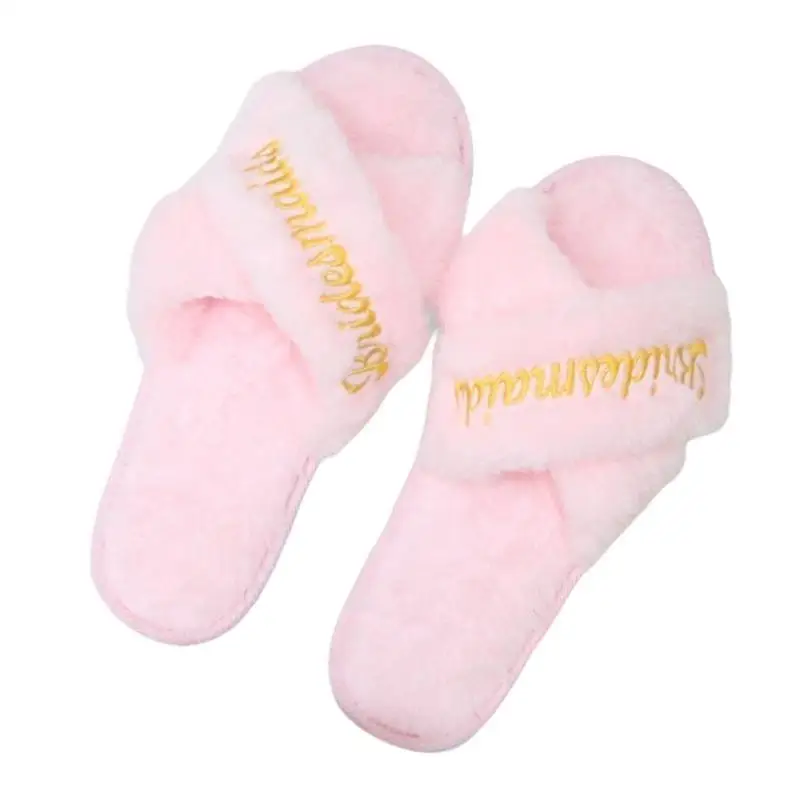 

A52E 2lots Wedding Day Comfort Bridal Shower Slippers Durability Wedding Footwear