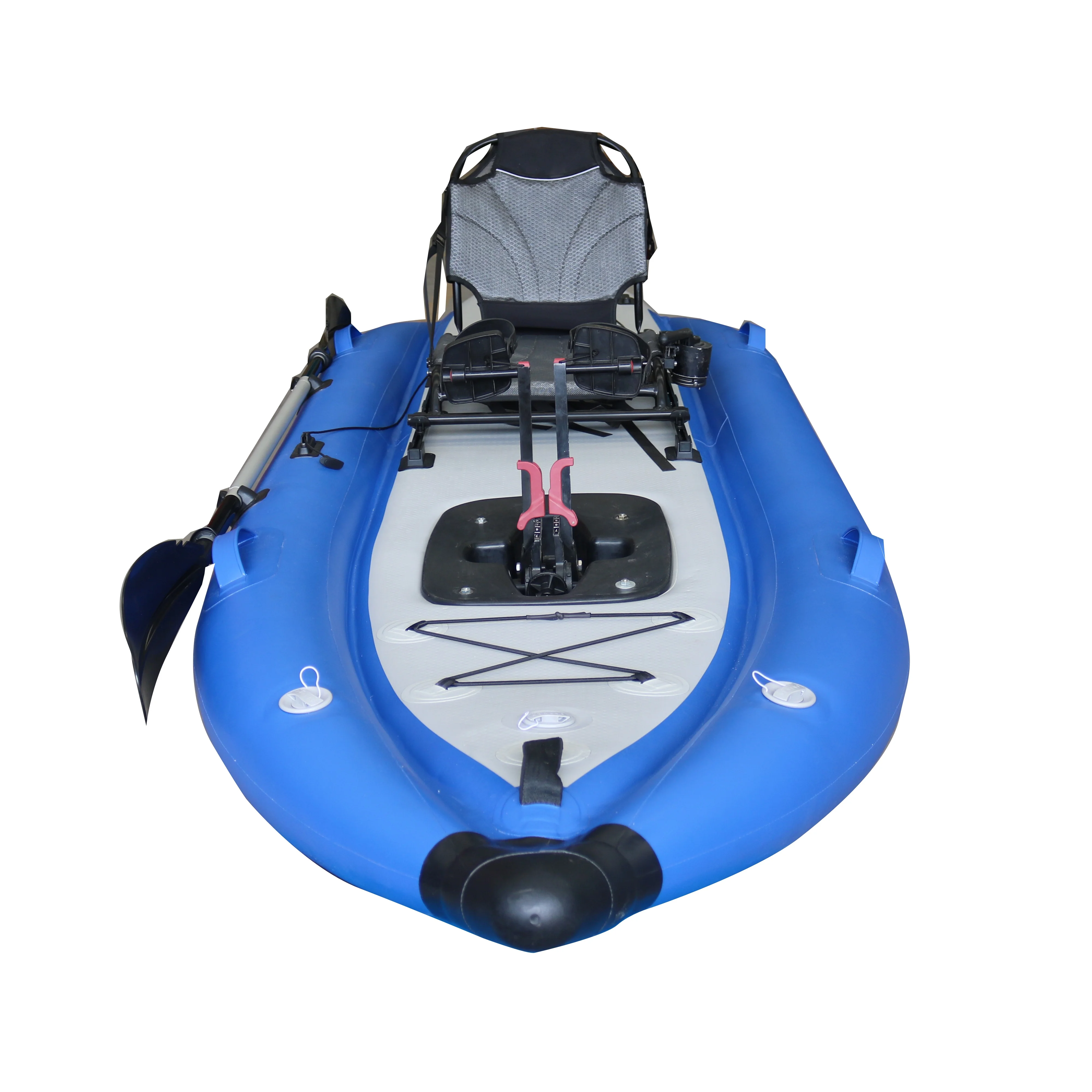 Inflatable Pedal Kayak 1 Person Sit on Top 12 FT New Design High Quality PVC Material with Rudder System for Sale