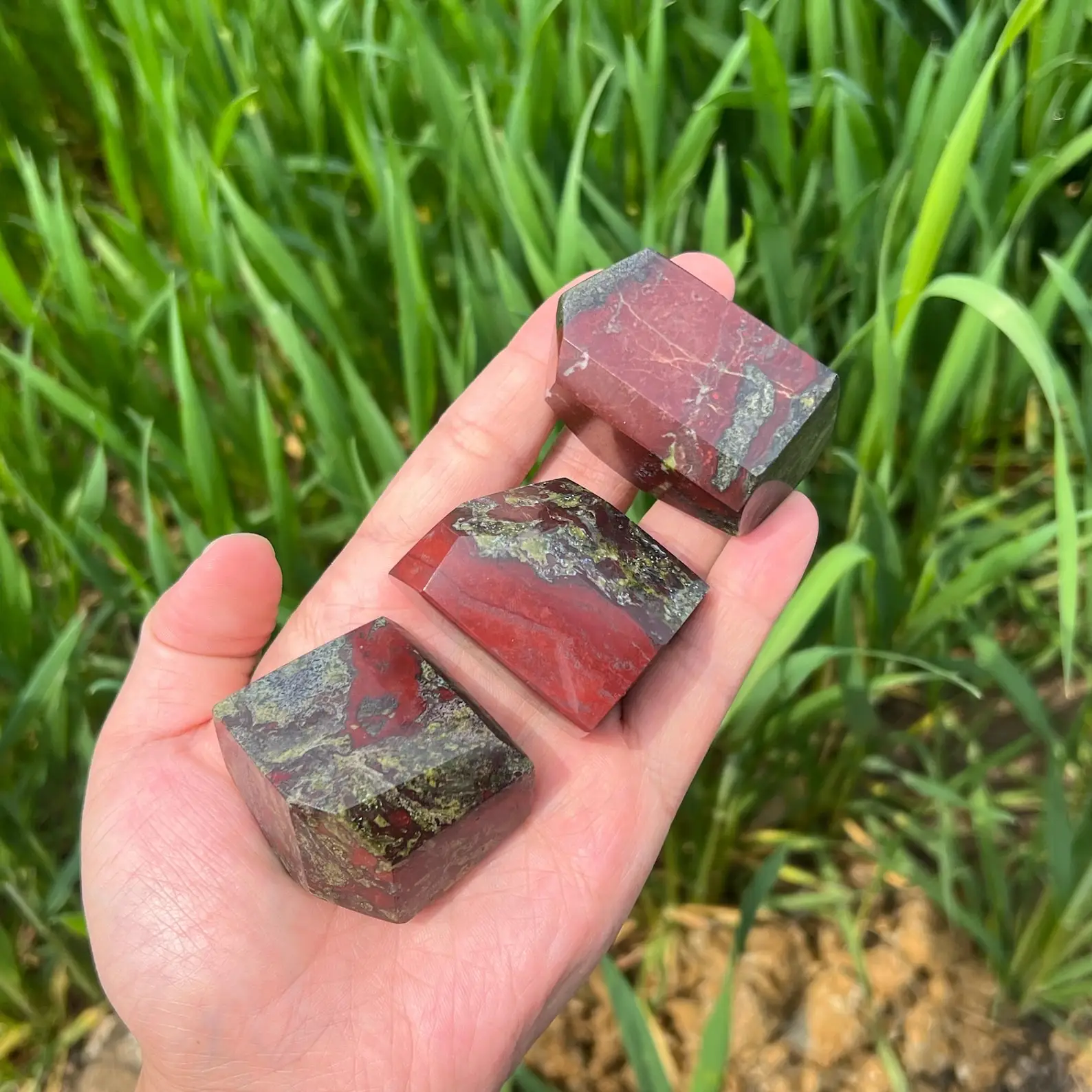 Dragon Blood Stone Freeform Carving, Natural Irregular Crystal Ornament