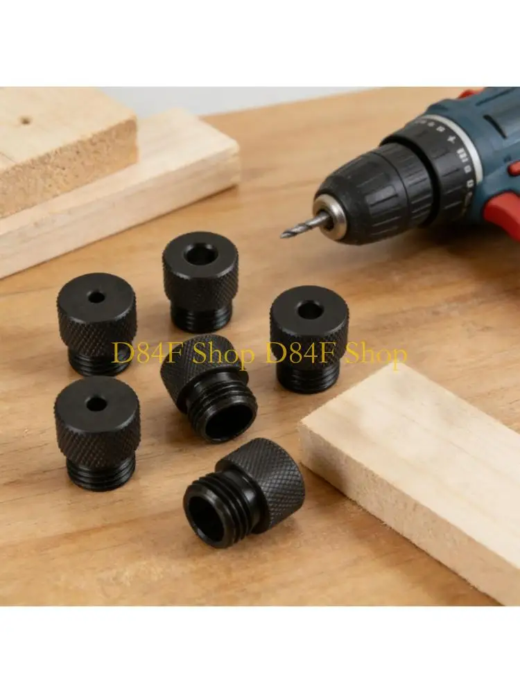 D84F Professional 6Pcs Drill Guide Bushings Sturdy Carbon Steel Rustproof Drill Sleeve For 2mm To 10mm Hole Alignment