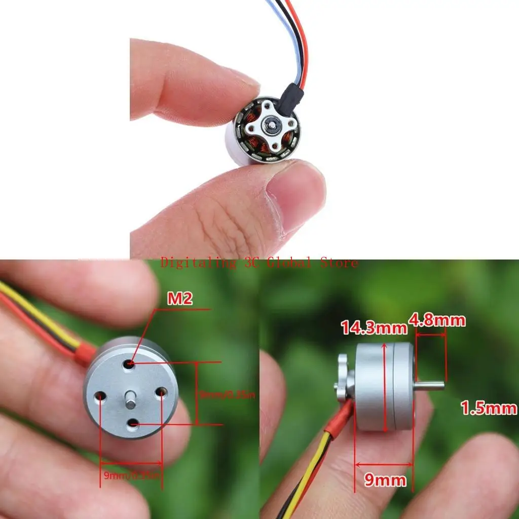 أجهزة التحكم عن بُعد Contol Quadcopter Motor Micro 1104 محرك Brushless 4300kV #1