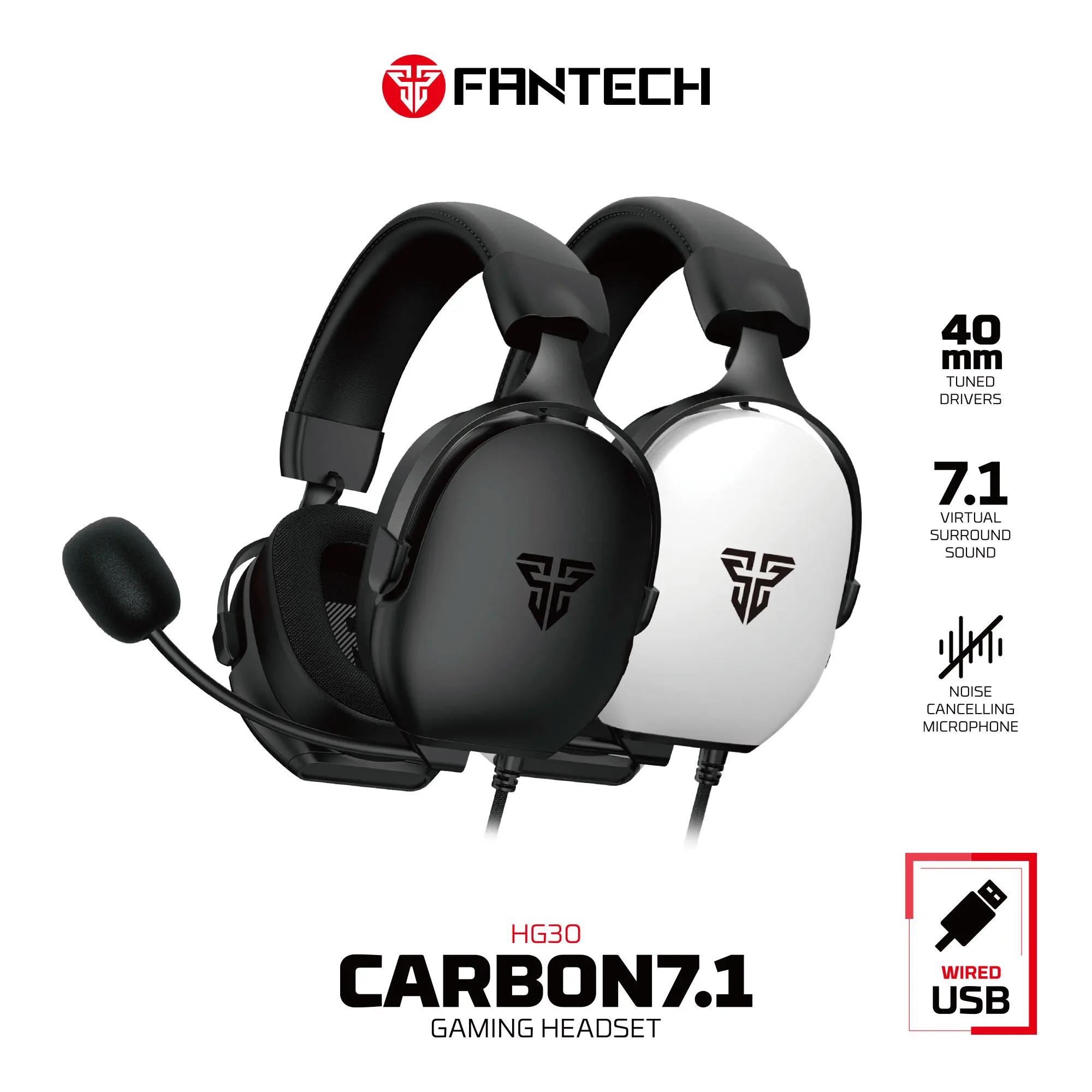 fantech-hg30-carbon71-有線ゲーミングヘッドセット-ps4-ps5-ns対応-40mm大型ドライバー搭載、内蔵オーディオコントロール機能付きマイクヘッドホン