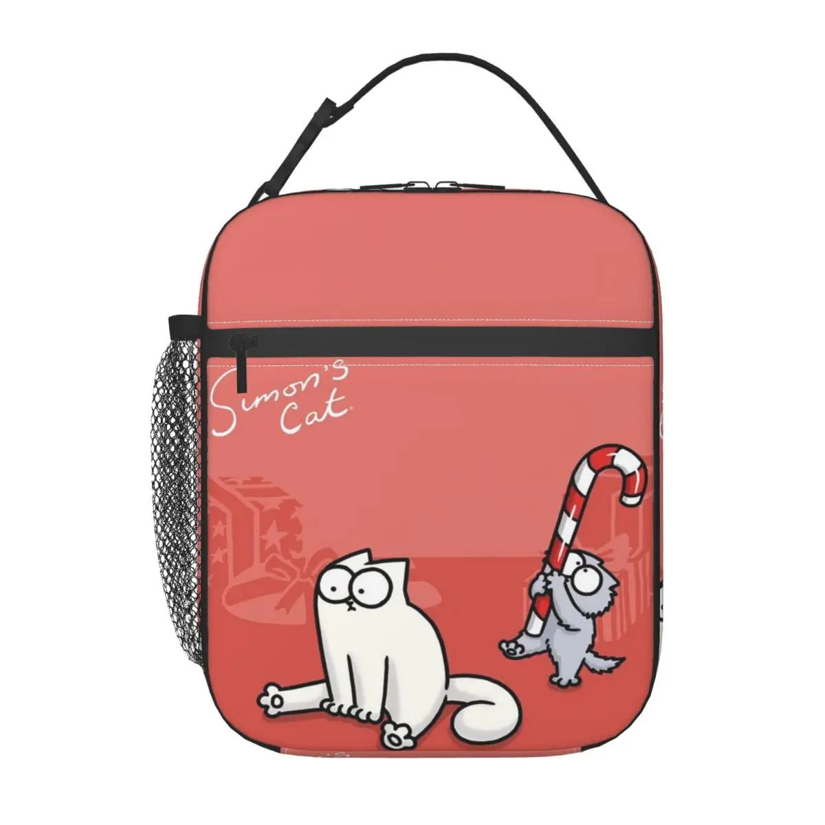 Simons Cat Insulated Lunch Bag for Women Kids Portable Food Boxes Thermal Lunch Box Tote