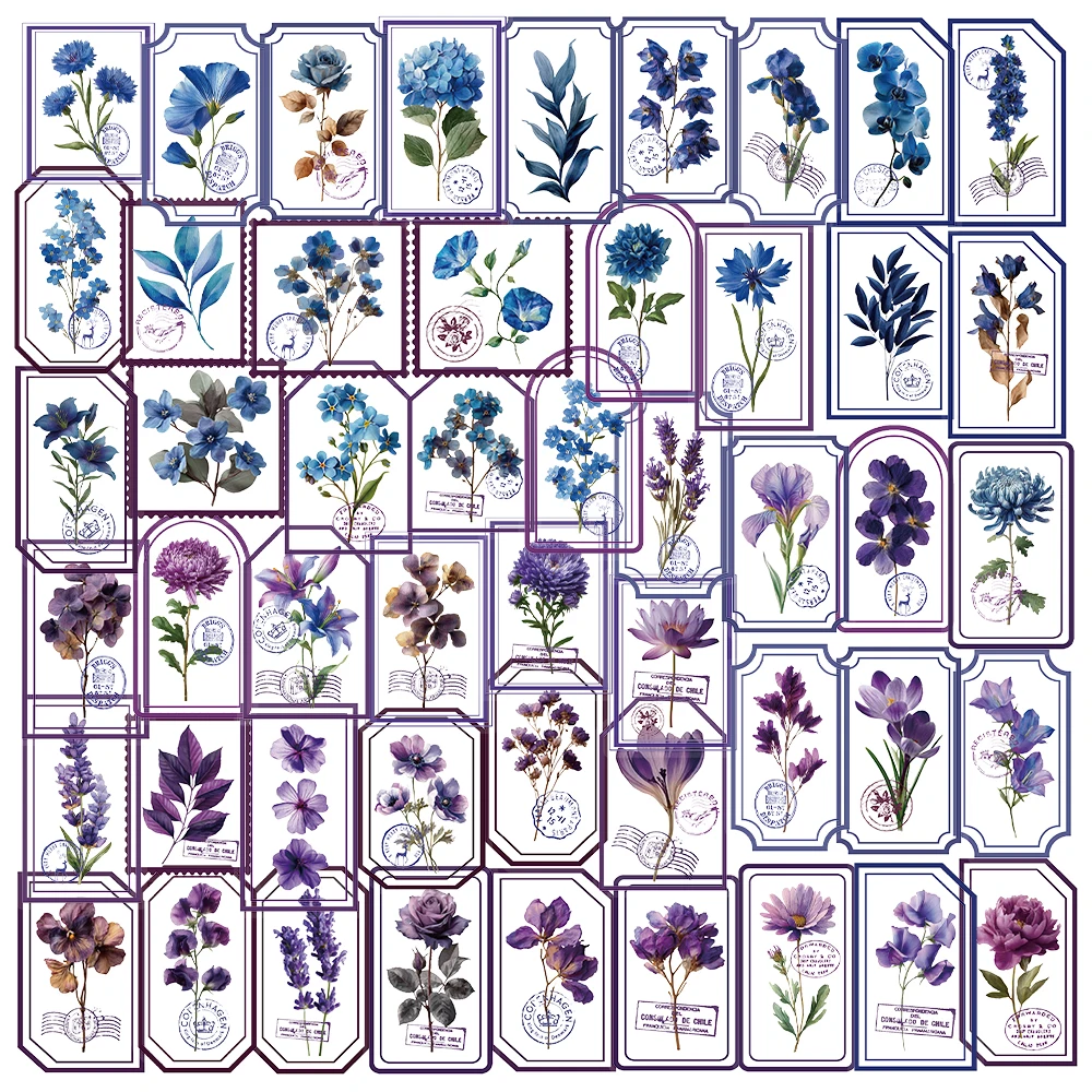 50 قطعة من ملصقات المواد الشفافة للحيوانات الأليفة، وحافظات هاتف كوب الماء، وملصقات جمالية وشخصية #1