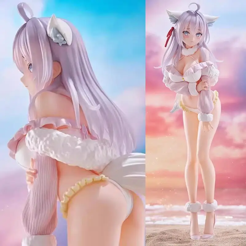 Original y genuino Furyu Alya a veces oculta sus sentimientos en ruso Tenitol alto Alisa White Fox Ver PVC Anime figuras en miniatura de juguete