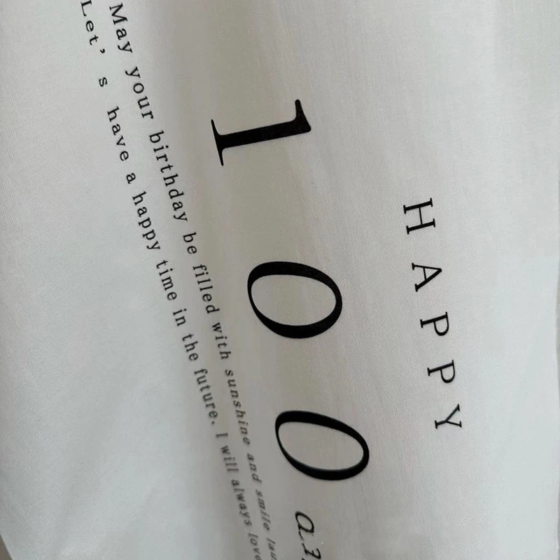 customized Happy 100days Letter Cloth Banner, Children\'s 100th Birthday Flag Party Decoration Background, Photo Props