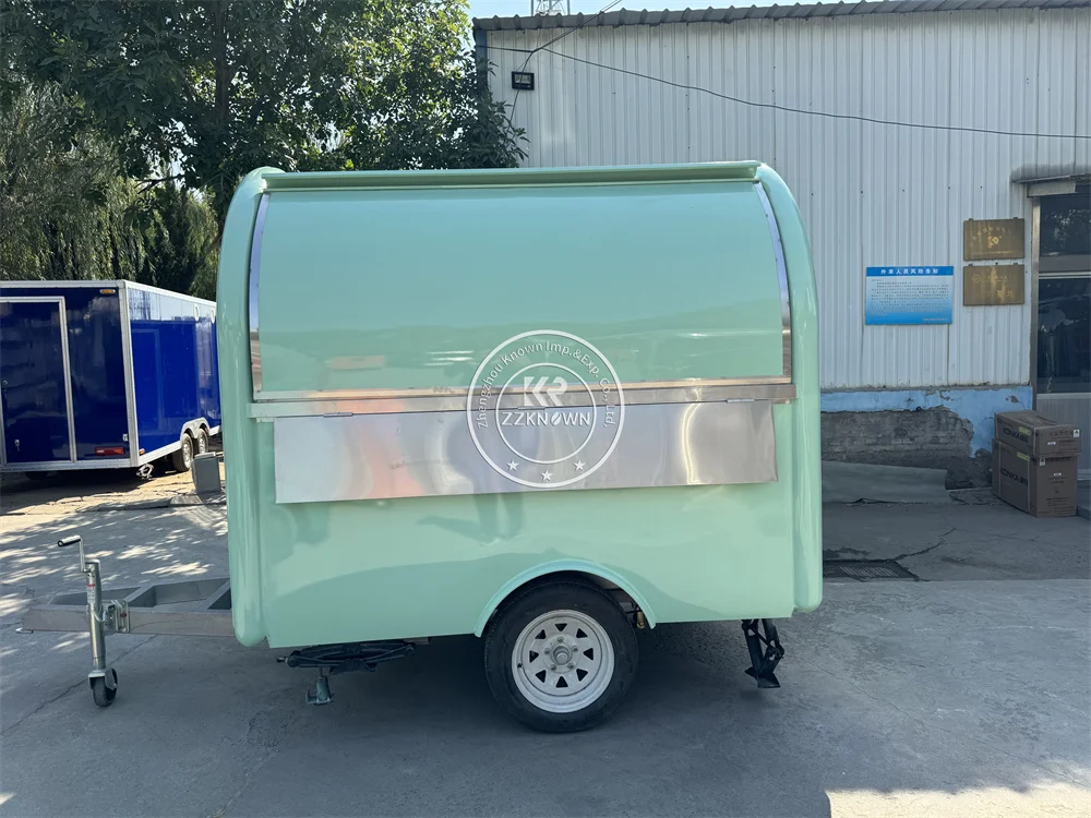 امتياز الغذاء شاحنة الشارع وجبة خفيفة عربة المطبخ المحمول مجهزة بالكامل الآيس كريم القهوة كشك امتياز الغذاء مقطورة