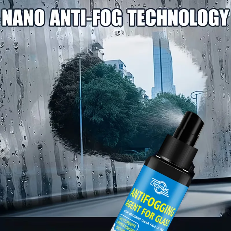 Fasilawei Multi-Surface Anti-Fog Spray - Car Helmet Window Mirror Long-Lasting Fog Resistance