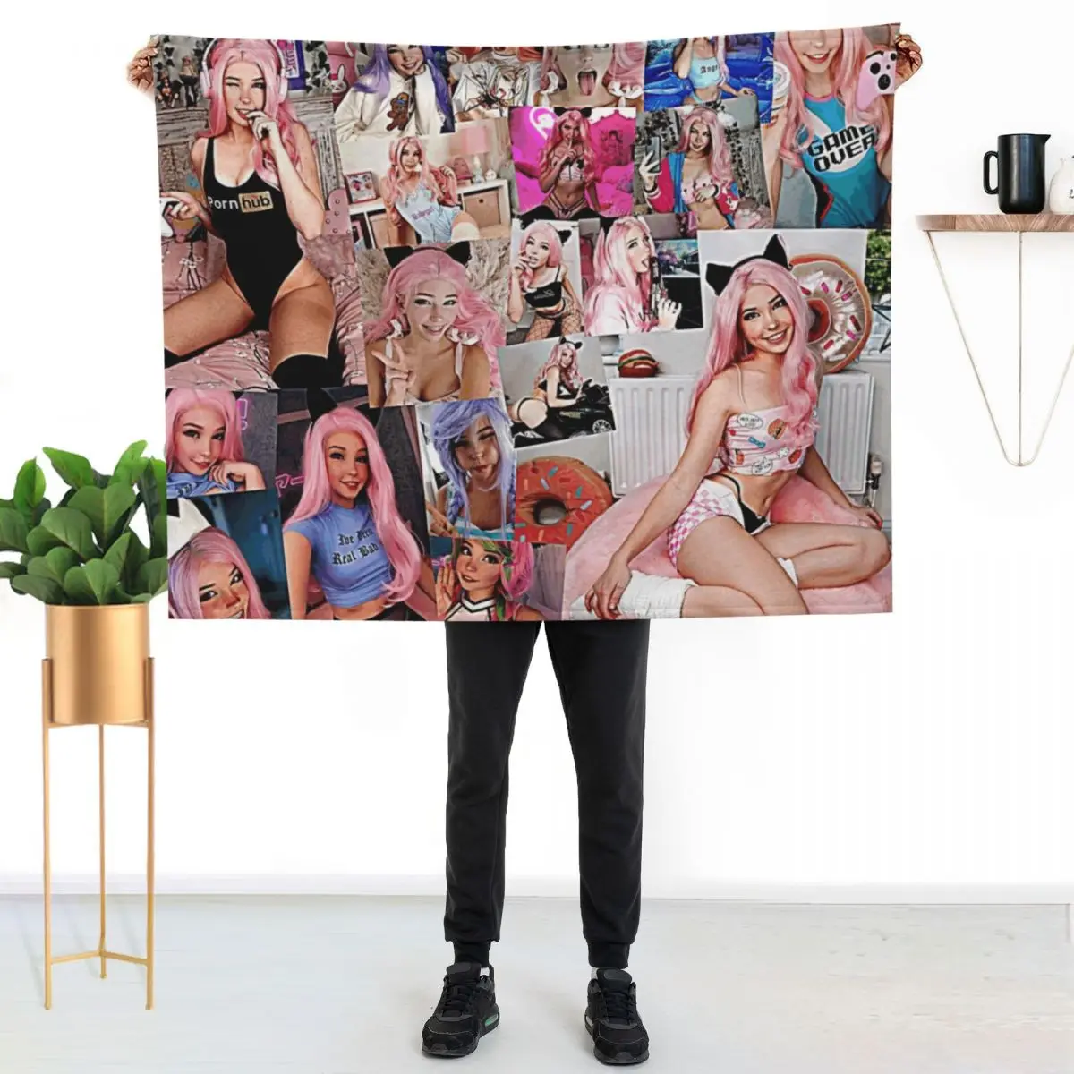 

belle delphine Throw Blanket Soft Home Decor Blanket for Couch Bedroom