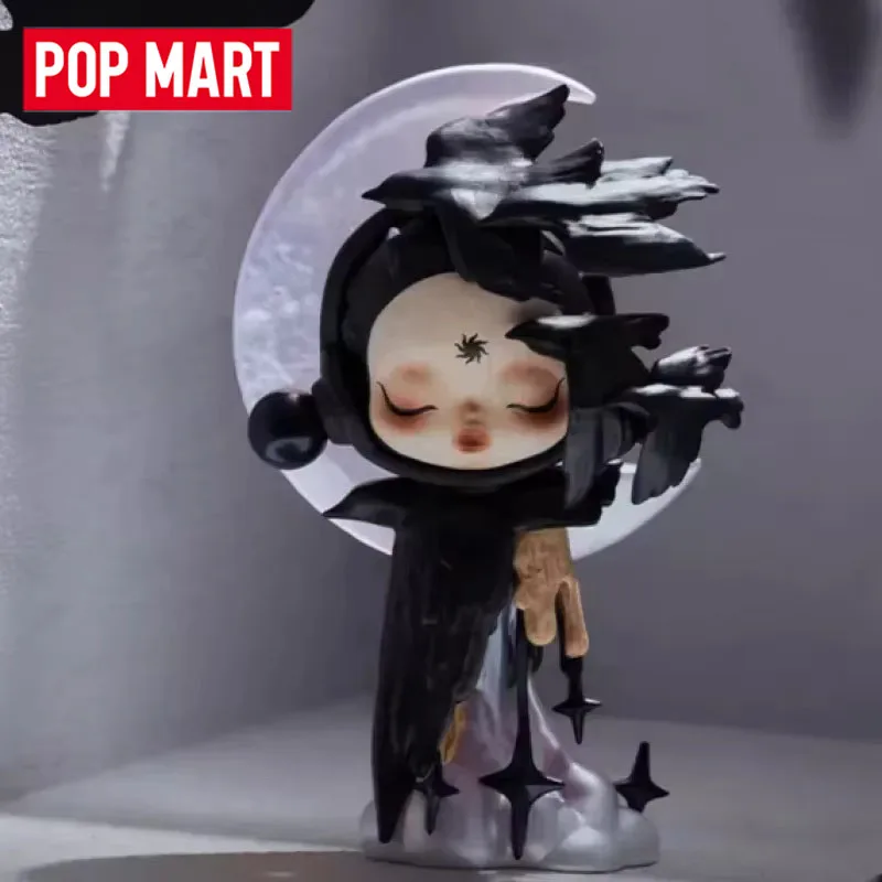 Pop mart crânio panda imagem da série de realidade caixa cega caixa mistério acho saco brinquedos boneca bonito anime figura ornamentos de mesa