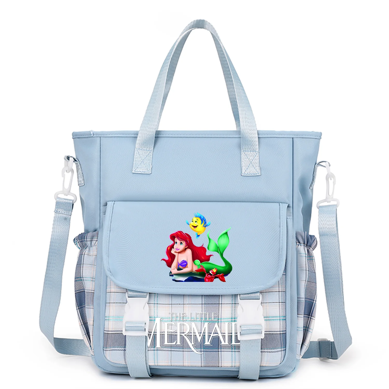 

The Little Mermaid Tote Messenger Bag Handbag Cross body Bags for Girls Satchels School Girls Student Handbags Shoulder Bags