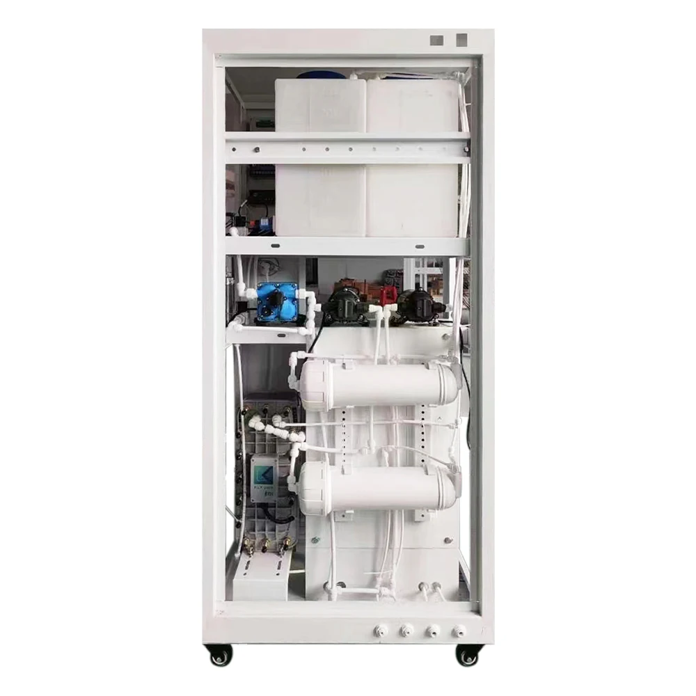 مختبر 18MΩ آلة RO للمياه النقية للغاية عيادة المياه النقية عن طريق الفم مزيل الأيونات EDI معدات معالجة المياه فائقة النقاء