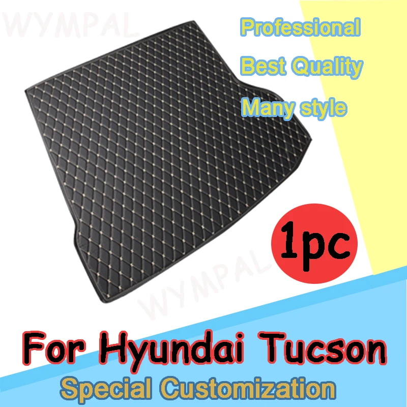 Car Trunk Protection Mats For Hyundai Tucson 2021 2022 2023 NX4 N Line Cargo Liner Carpets  Pad Accessories Interior Boot