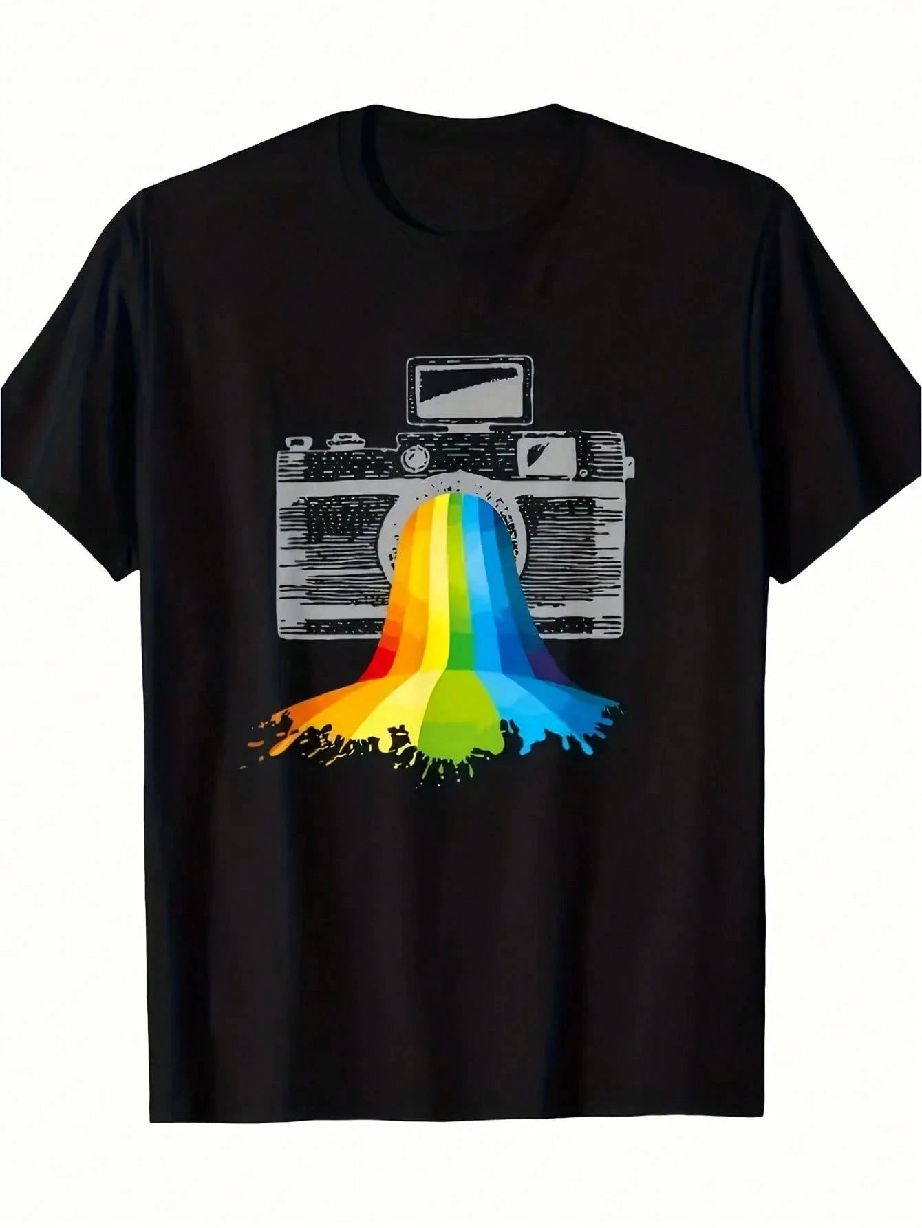 الرجال تي شيرت القطن التصوير عاشق هدية تي شيرت كاميرا خمر براءات تي شيرت مطبوع المألوف الصيف تي شيرت رجالي تي شيرت #1