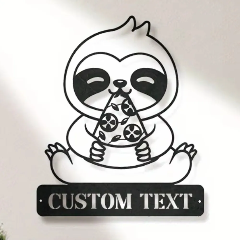 

Trendy Distinct Tailored Sloth Wall Art. Personalized Name, Great for Fans, Vintage Decor, Considerate Gift.