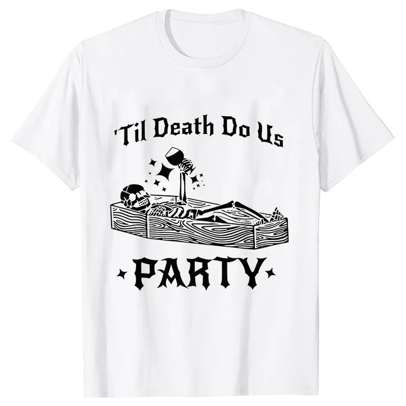 Divertente sposa o Die t-Shirt Halloween addio al nubilato camicia fino alla morte Do Us Party Tops addio al nubilato Matching Team Bride Tees