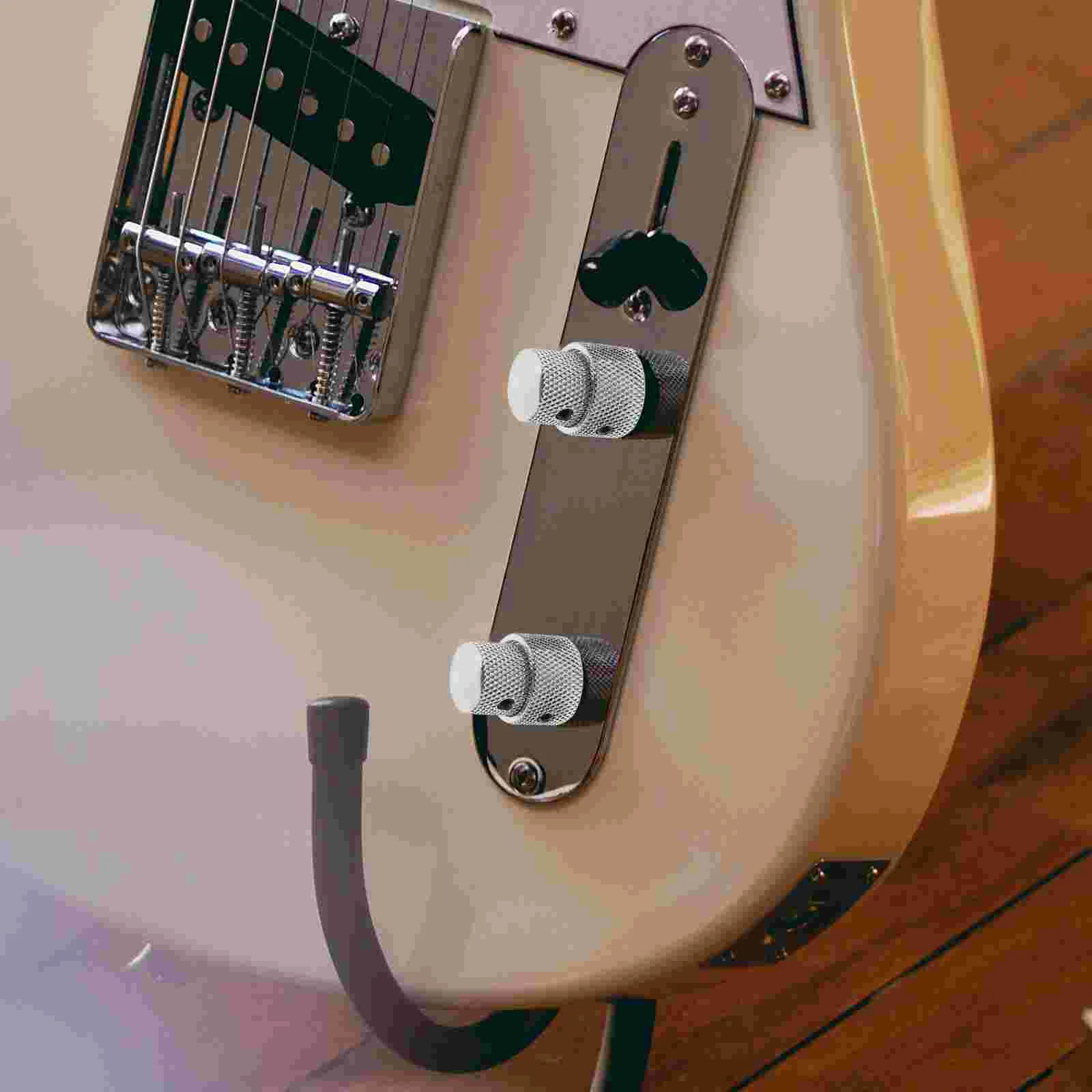 

2 Pcs Guitar Bass Knob Rings Electric Potentiometer Capacitor Volume Tone Control Caps Amplifier Knobs Parts