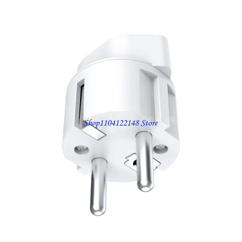 

P9FA to European Plug Adapter Power Socket Connector Travel 250V Adapter Socket Portable Power Converter White Black