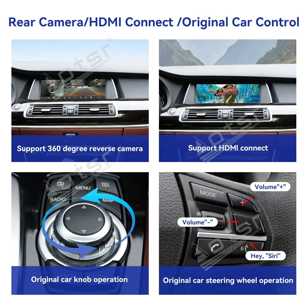 Carplay 8368 XU Decoder Android 13 Car Radio For BMW 5 Series GT F07 2010-2011 Touch Screen Multimedia Player GPS Navigation 4G