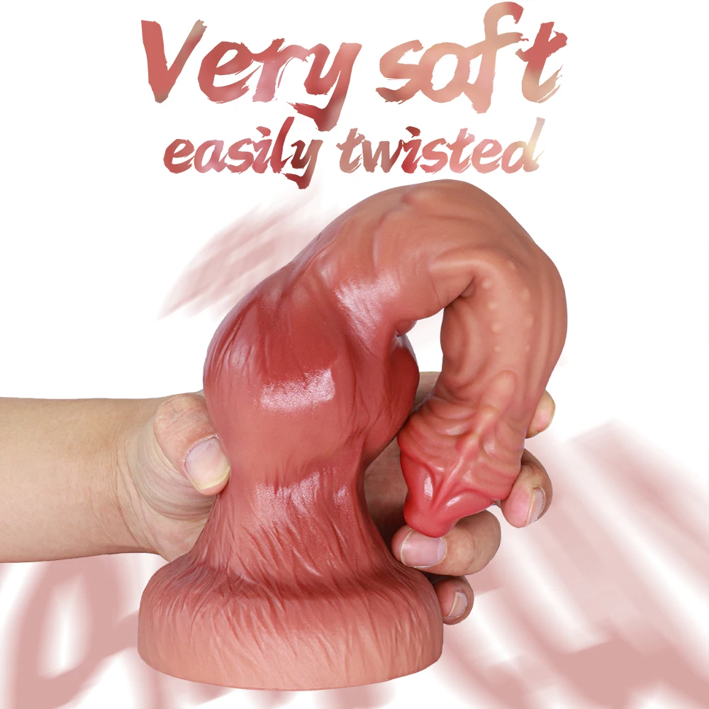 Animal Dildo Realistic Gode Wolf Penis Dog Dick Adult Sex Toys For Women Vaginal Masturbation Stimulate G-spot Silicone Soft Toy