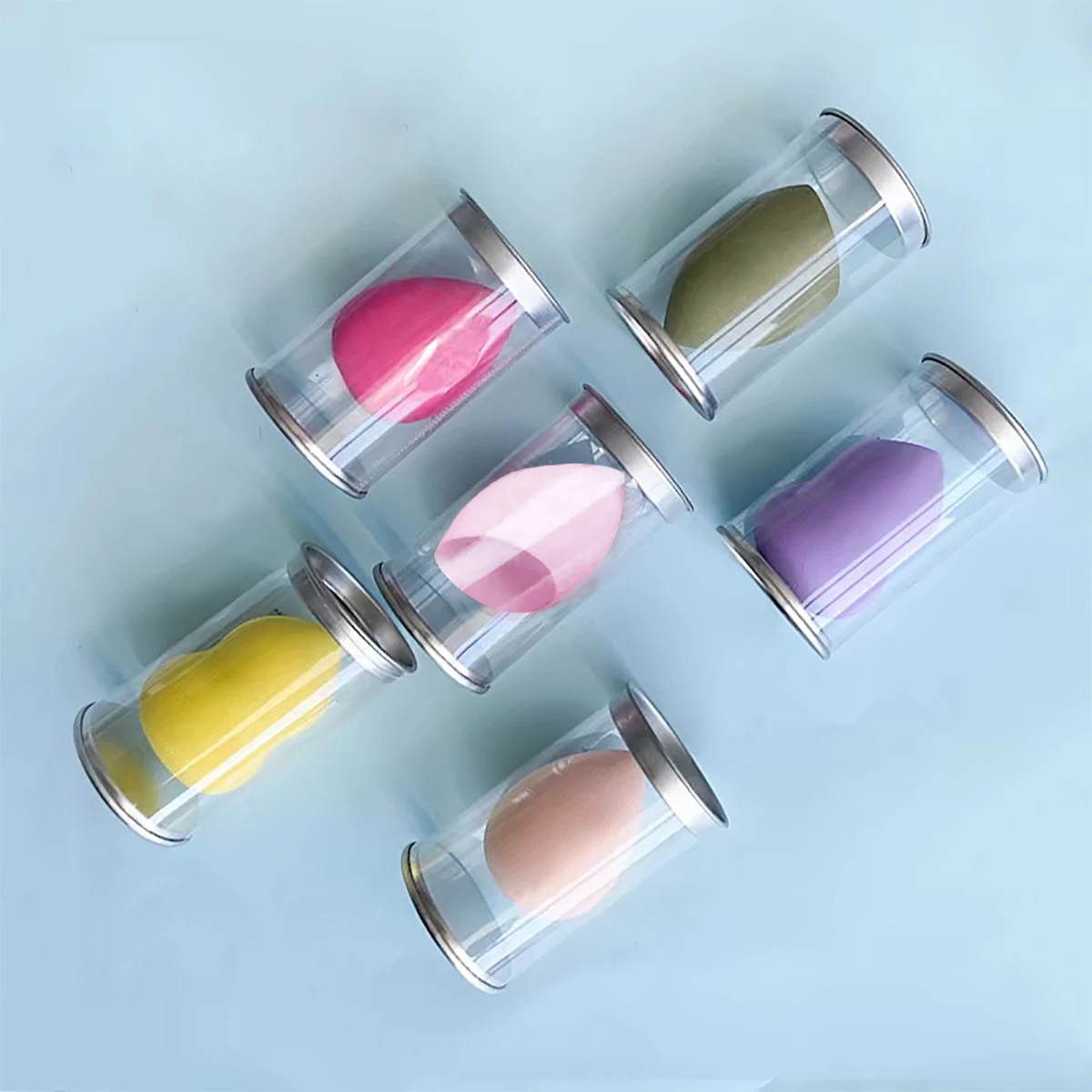 ฟองน้ำแต่งหน้า 3/8 ชิ้น ฟองน้ำเกลี่ยรองพื้น พัฟแต่งหน้า ฟองน้ำรองพื้นแบบแป้ง พัฟแป้งสำหรับผู้หญิง อุปกรณ์แต่งหน้า เครื่องมือแต่งหน้า